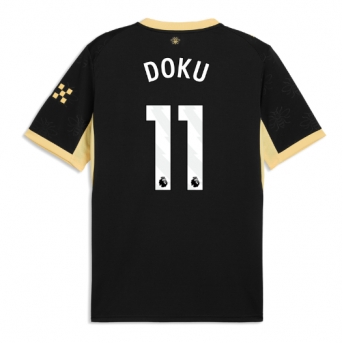 Manchester City Jeremy Doku #11 Maglia Gara Trasferta Repliche 2026-27 Maniche Corte
